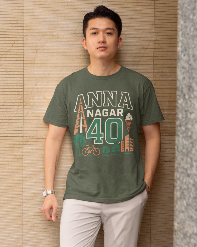 Anna Nagar - Round Neck T-Shirt - Inkstring