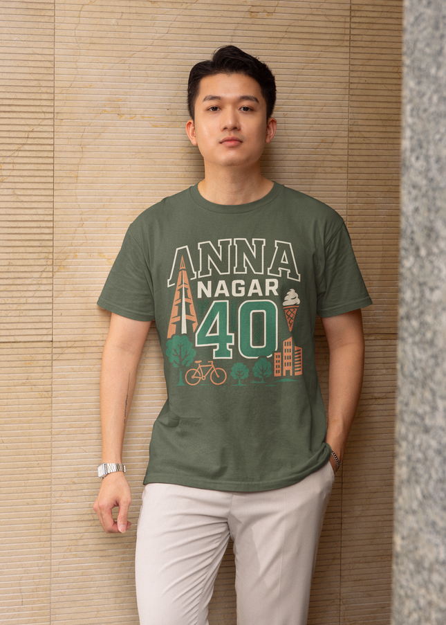 Anna Nagar - Round Neck T-Shirt - Inkstring