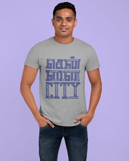 Chennai City Round Neck T-Shirt - Inkstring