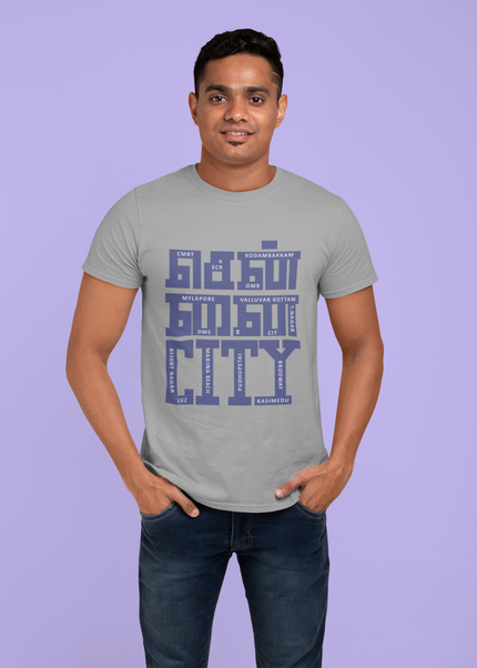 Chennai City Round Neck T-Shirt - Inkstring