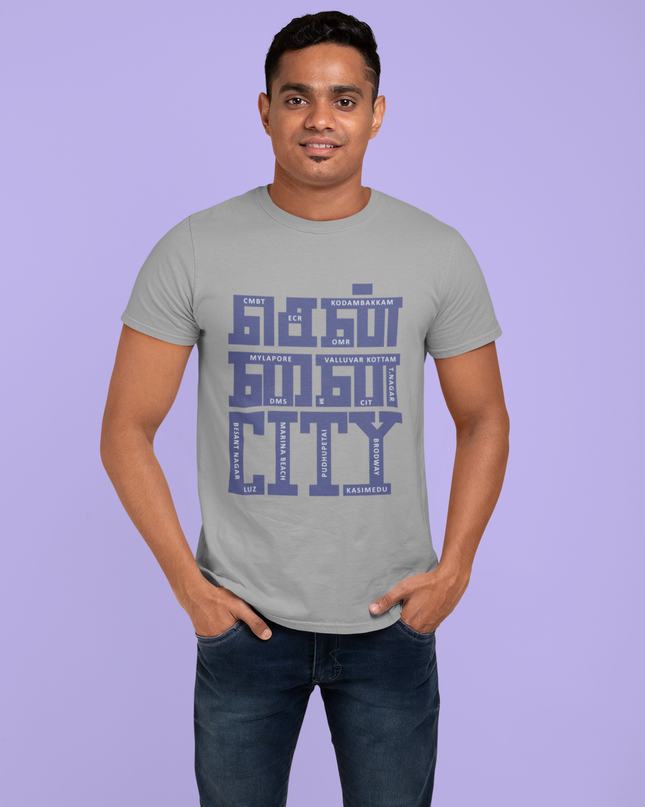 Chennai City Round Neck T-Shirt - Inkstring