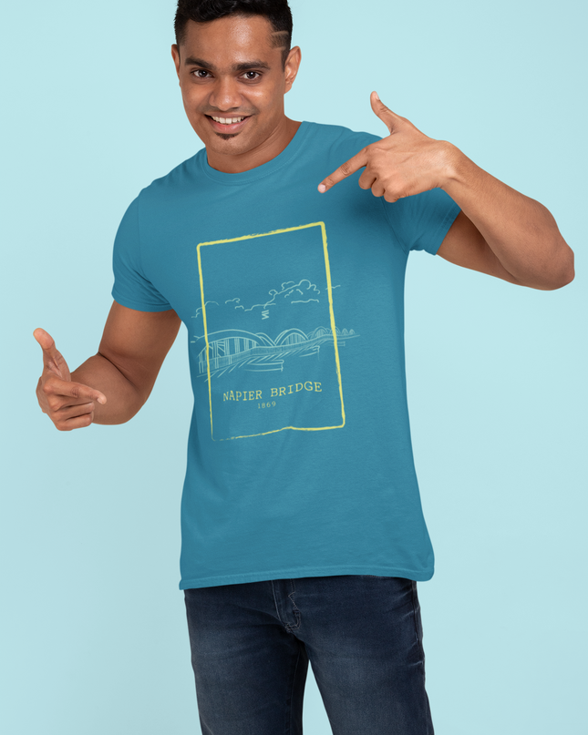 Napier Bridge Chennai Round Neck T-Shirt - Inkstring