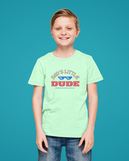 Dads Little Dude Graphic printed T-Shirt - Inkstring