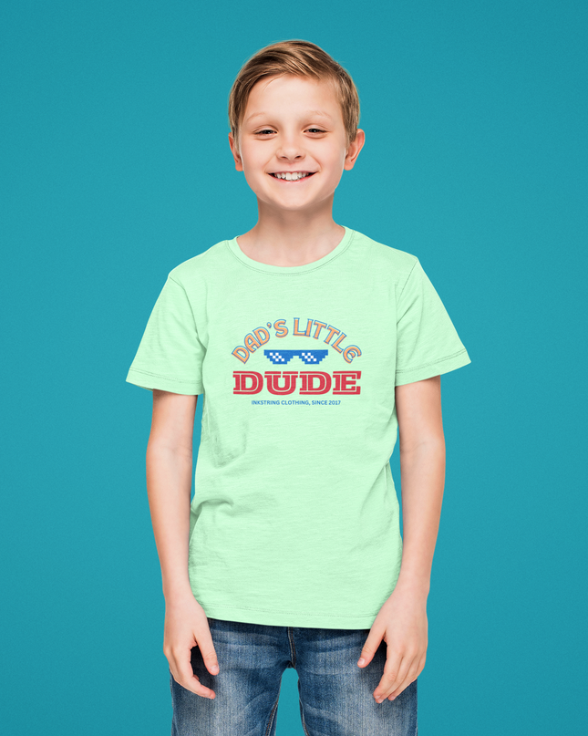 Dads Little Dude Graphic printed T-Shirt - Inkstring