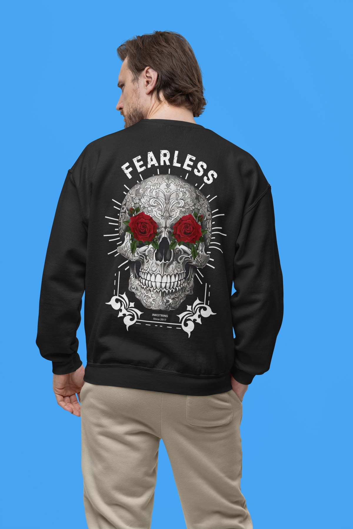 Skull Fearless Sweatshirt - Unisex