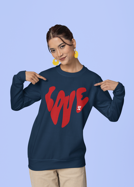 Love Text Sweatshirt - Unisex - Inkstring