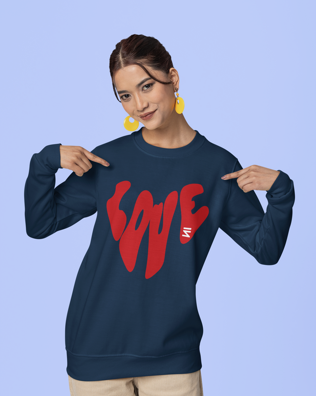 Love Text Sweatshirt - Unisex - Inkstring