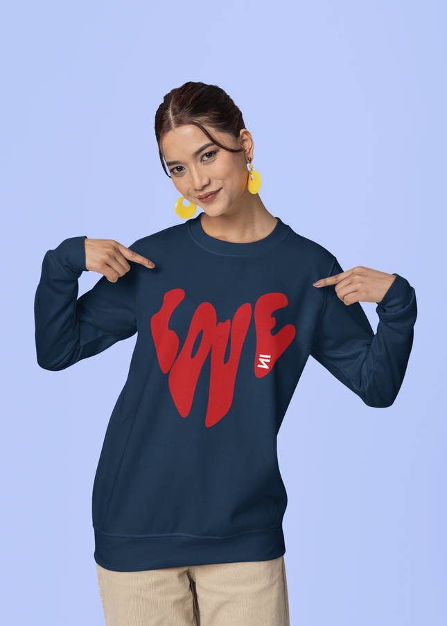 Love Text Sweatshirt - Unisex - Inkstring